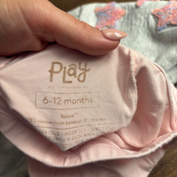 Little Sleepies Light Heather Gray Drop Shoulder Crewneck - 6-12 months - Picture 3 of 6